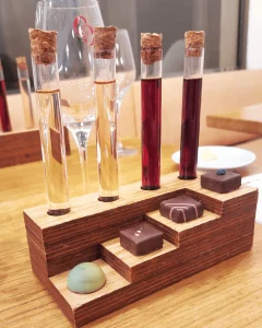 dégustation vins chocolats